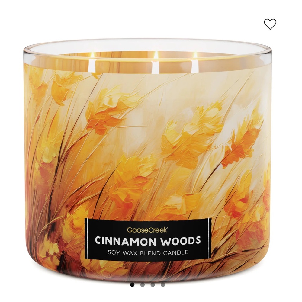 🍁🍂 GC Cinnamon Woods 3-Wick Candle NEW